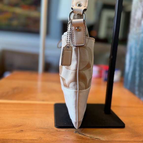 Coach Vintage Y2K Signature Stripe Swingpack Crossbody Bag w/Leather Trim - Picture 6 of 16